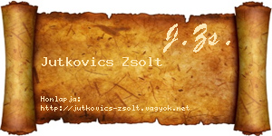 Jutkovics Zsolt névjegykártya